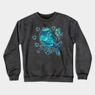 aqua blue bird Crewneck Sweatshirt